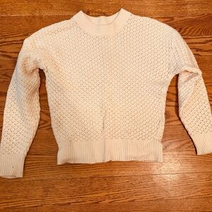 Joie Cream Textured Knit Sweater